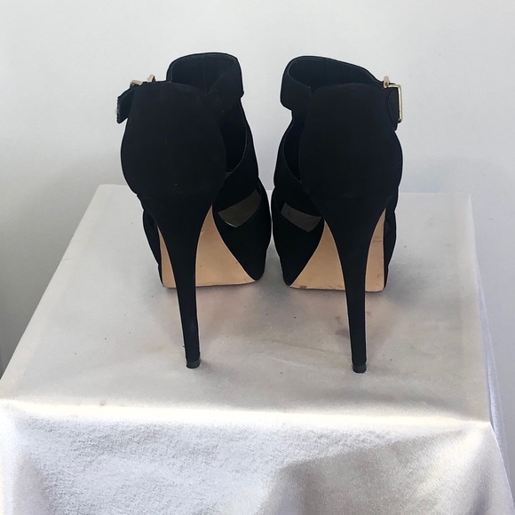 Aldo Tirevia Black and Gold Heels - Picture 3 of 6